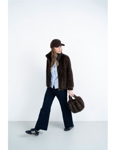 CHAQUETA EFECTO PELO    HONGO