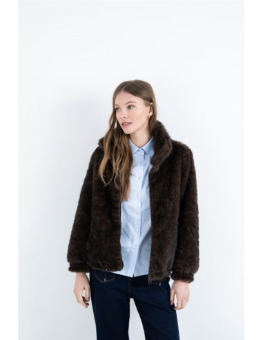 CHAQUETA EFECTO PELO    HONGO