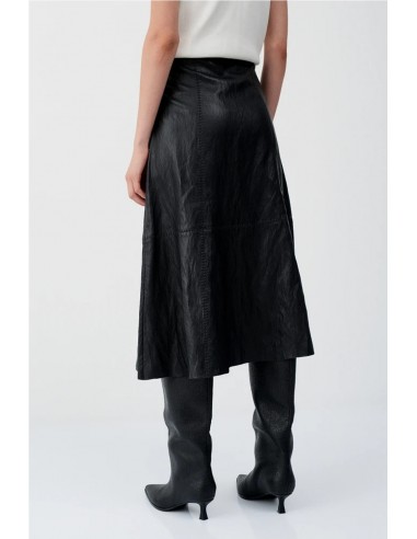 FALDA MIDI EFECTO PIEL    BSB JEANS