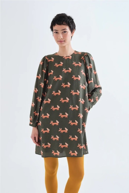 VESTIDO ESTAMPADO VOLPE...