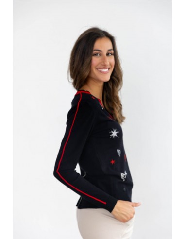 JERSEY NEGRO BORDADOS   BMB&CO