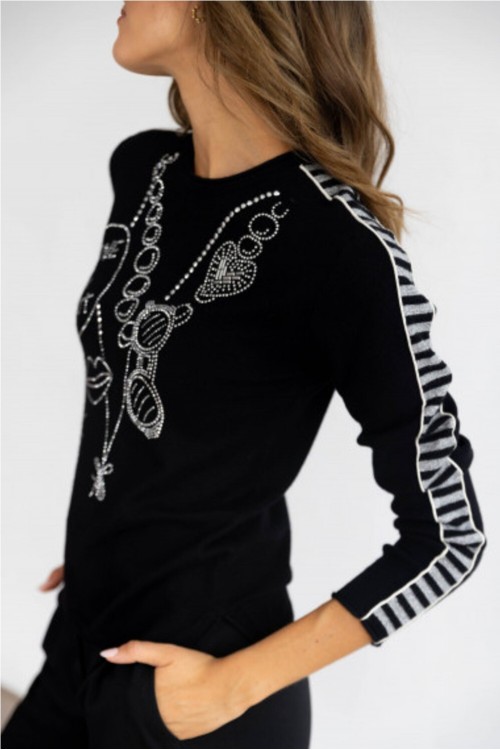 JERSEY NEGRO TACHAS   BMB&CO 2