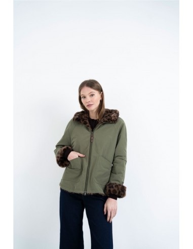 PARKA PELO ANIMAL PRINT   HONGO