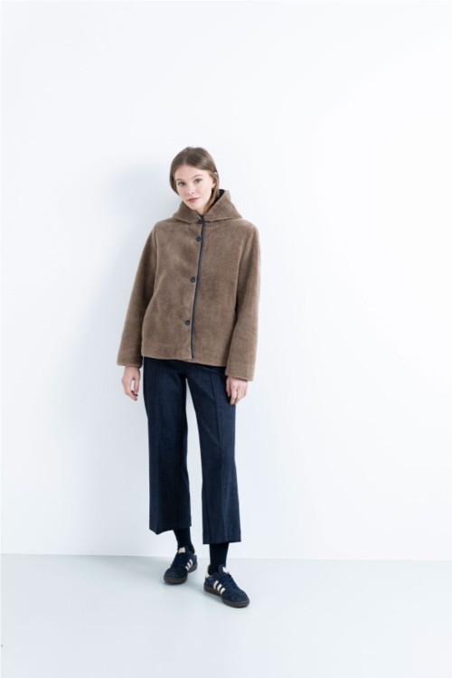CHAQUETA EFECTO PELO  HONGO 2
