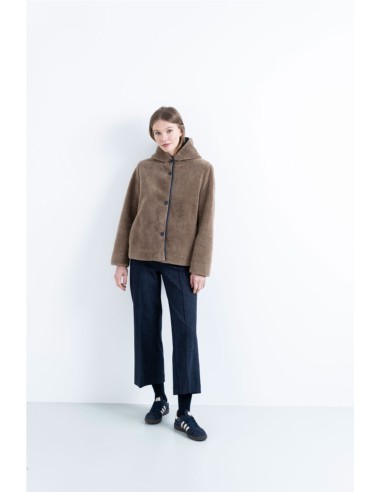 CHAQUETA EFECTO PELO  HONGO