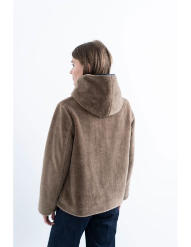 CHAQUETA EFECTO PELO  HONGO