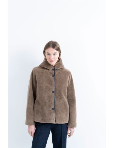 CHAQUETA EFECTO PELO  HONGO